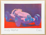 Andy Warhol exhibition poster - Cars - Mercedes Benz - W125 - museum artist - art print - pop art - 1988