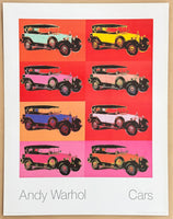 Andy Warhol exhibition poster - Cars - Mercedes Benz - Type 400 - museum artist - art print - pop art - 1988