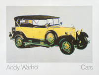 Andy Warhol exhibition poster - Cars - Mercedes Benz - Type 400 - museum artist - art print - pop art - 1988