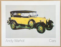 Andy Warhol exhibition poster - Cars - Mercedes Benz - Type 400 - museum artist - art print - pop art - 1988