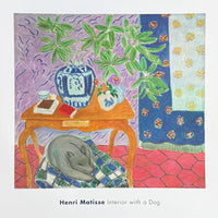 Henri Matisse exhibition poster - Interior with a dog - still life - French Art - museum artist - art print - 2016
