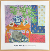 Henri Matisse exhibition poster - Interior with a dog - still life - French Art - museum artist - art print - 2016