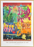 Romare Bearden exhibition poster - Wrapping it up at the Lafayette - The Cleveland Museum of Art - American artist - art print - 2016