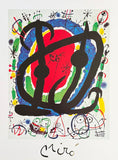 Joan Miro exhibition poster - Exposition XXII Salon - museum artist - art print - surrealism - offset litho - 1997