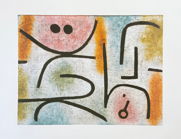 Paul Klee exhibition poster - Broken key - museum artist - art print - excellent