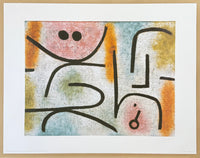 Paul Klee exhibition poster - Broken key - museum artist - art print - excellent
