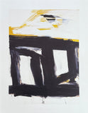 Franz Kline exhibition poster - Zinc doors - museum artist - art print - abstract - expressionism - 2004