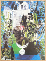Raoul Dufy exhibition poster - The garden and the house - Still Life - flowers - museum artist - art print - 1997