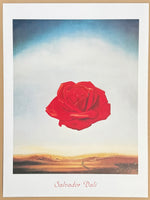 Salvador Dali exhibition poster - Meditative Rose - museum artist - art print - 2004