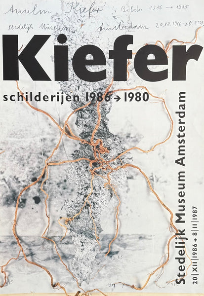 Anselm Kiefer exhibition poster - Stedelijk Museum Amsterdam - museum artist - art print - 1986