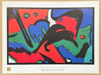 Franz Marc exhibition poster - The blue rider - museum artist - art print - offset lithograph - 1998