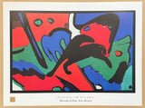 Franz Marc exhibition poster - The blue rider - museum artist - art print - offset lithograph - 1998
