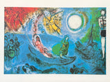 Marc Chagall exhibition poster - The concert - Paris - The Eiffel Tower - museum artist - art print - 1999