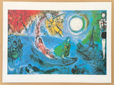 Marc Chagall exhibition poster - The concert - Paris - The Eiffel Tower - museum artist - art print - 1999