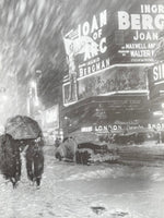New York City exhibition poster - Times Square, 1948 - billboard - Joan of Arc - Ingrid Bergman - black white photography - art print
