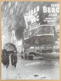 New York City exhibition poster - Times Square, 1948 - billboard - Joan of Arc - Ingrid Bergman - black white photography - art print