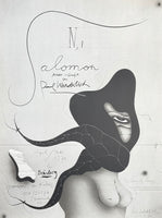 Paul Wunderlich exhibition poster - Salomon - museum artist - art print - 1970
