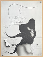 Paul Wunderlich exhibition poster - Salomon - museum artist - art print - 1970