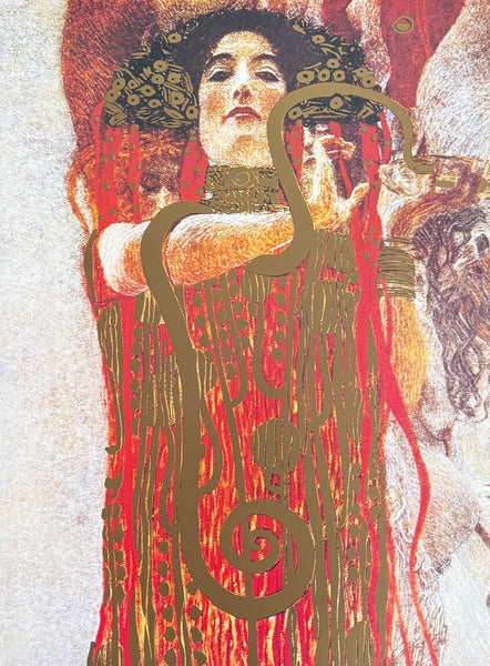 Gustav Klimt exhibition poster - Hygieia - museum artist - art print - offset litho