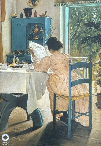 LA Ring exhibition poster - The breakfast table - museum artist - art print - offset lithograph - Danish artist