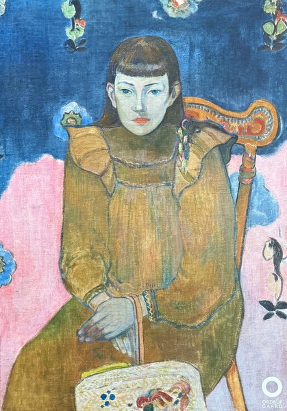 Paul Gauguin exhibition poster - Portrait of a young girl - museum artist - art print - offset lithograph