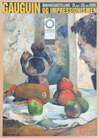 Paul Gauguin exhibition poster - Still life with fruit - museum artist - art print - 2005