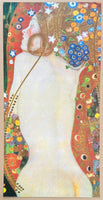 Gustav Klimt exhibition poster - Sea Serpents IV - museum artist - art print - offset litho
