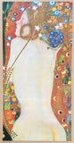 Gustav Klimt exhibition poster - Sea Serpents IV - museum artist - art print - offset litho