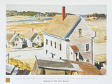 Edward Hopper exhibition poster - House by Squam River - museum artist - art print - 1998