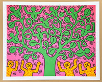 Keith Haring exhibition poster - Green Tree - pop art - museum artist - art print - 2016