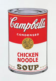 Andy Warhol exhibition poster - Campbell's Chicken Noodle Soup - pop-art - museum artist - art print - 2018