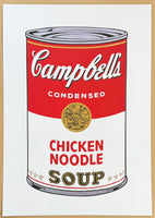 Andy Warhol exhibition poster - Campbell's Chicken Noodle Soup - pop-art - museum artist - art print - 2018