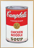 Andy Warhol exhibition poster - Campbell's Chicken Noodle Soup - pop-art - museum artist - art print - 2018