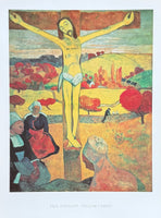 Paul Gauguin exhibition poster - Yellow Christ - museum artist - art print - crucifixion of Jesus