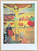 Paul Gauguin exhibition poster - Yellow Christ - museum artist - art print - crucifixion of Jesus