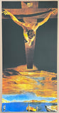 Salvador Dali exhibition poster - Christ of Saint John of the Cross - crucifixion - museum artist - art print - surrealism - 2005