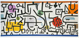 Paul Klee exhibition poster - Reicher Hafen - port - museum artist - art print - cubism - 1997