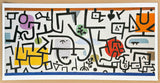 Paul Klee exhibition poster - Reicher Hafen - port - museum artist - art print - cubism - 1997