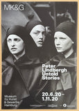 Peter Lindbergh exhibition poster - Untold Stories - fashion - models - art print - Linda Evangelista, Michaela Bercu and Kirsten Owen