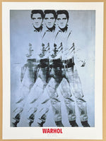 Andy Warhol exhibition poster - Triple Elvis - Cowboy - Revolver - pop-art - museum artist - art print - 2013