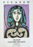Pablo Picasso exhibition poster - La Femme à la Résille - portrait - very large art print - museum artist