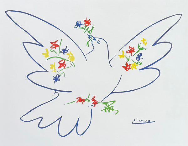 Pablo Picasso exhibition poster - Dove of Peace - museum artist - art print
