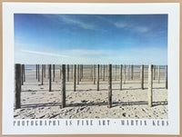 Martin Kers exhibition poster - Beach - Sea - Symmetry - Dutch Photographer- art print - 1983