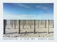 Martin Kers exhibition poster - Beach - Sea - Symmetry - Dutch Photographer- art print - 1983