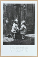 Sem Presser exhibition poster - Rome - kids laughing - black and white photography - funny - love - romantic - art print