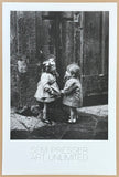 Sem Presser exhibition poster - Rome - kids laughing - black and white photography - funny - love - romantic - art print