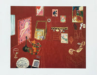Henri Matisse exhibition poster - The Red Studio - museum artist - art print - 2017