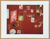 Henri Matisse exhibition poster - The Red Studio - museum artist - art print - 2017