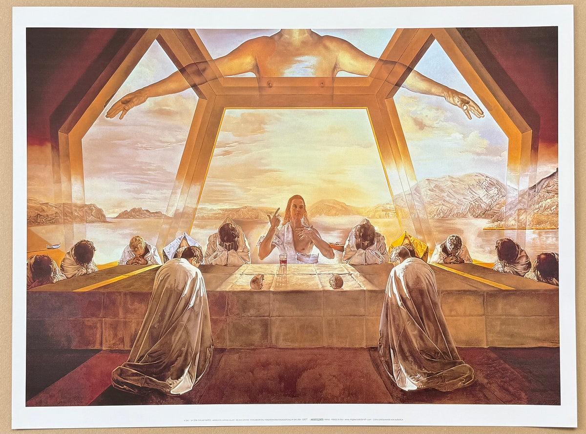 Salvador Dali exhibition poster - The Last Supper - museum artist - ar ...