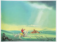 Salvador Dali exhibition poster - Saint George - museum artist - art print - surrealism - 2002